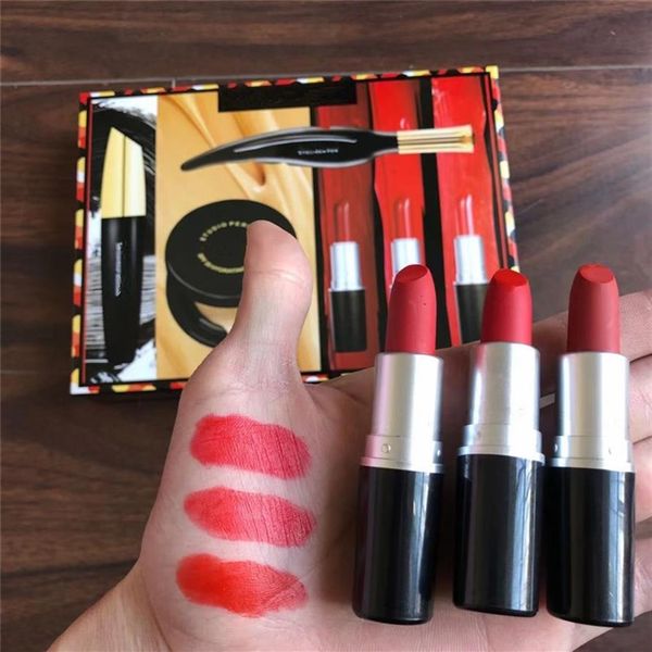

m look in a box makeup set matte lipstick air cushion mascara eyeliner 6 in 1 make up kit244y