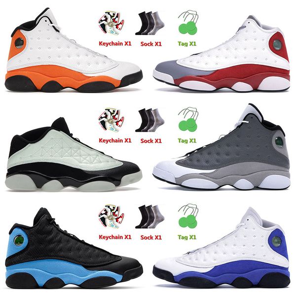 

13 13s xiii og jumpman basketball shoes starfish atmosphere grey bred phantom lucky green men women sports trainers sneakers eur 36-47