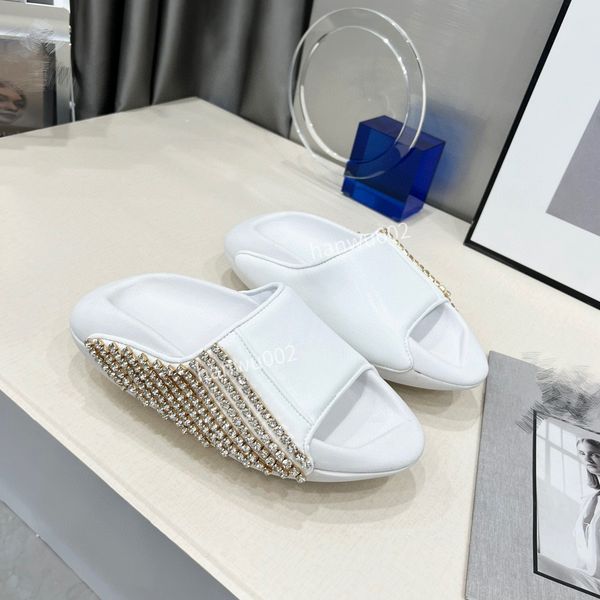 

2022 summer sandal designer slides slippers women shoes fashion flat flip flop luxury casual party wedding slipper size35-45, Black