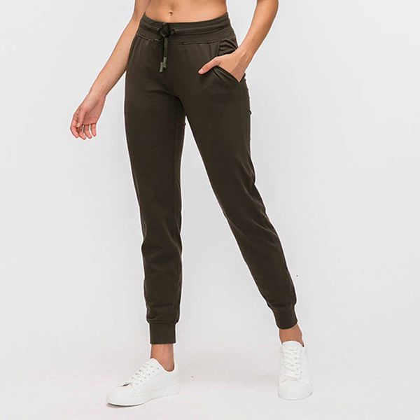

nwt l-89 spandex yoga jogger pants push up sports women fitness tights with pocket femme high waist legins joga dropshipping naked workout, White;red