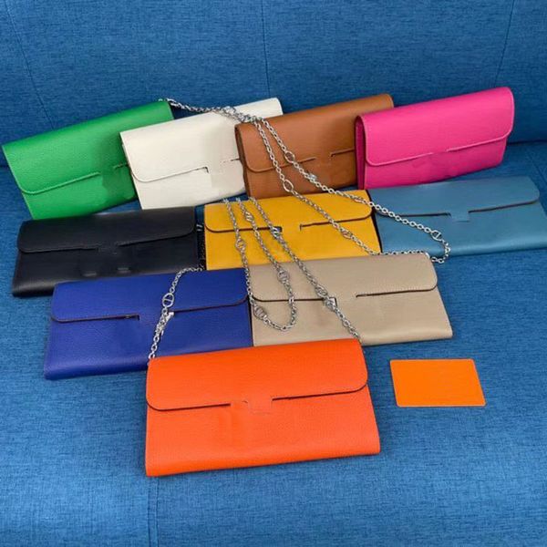 

hermes bags genuine leather shoulder bags berkins handbag luxury crossbody bag woc single zipper handbags designer flap wallet pm black