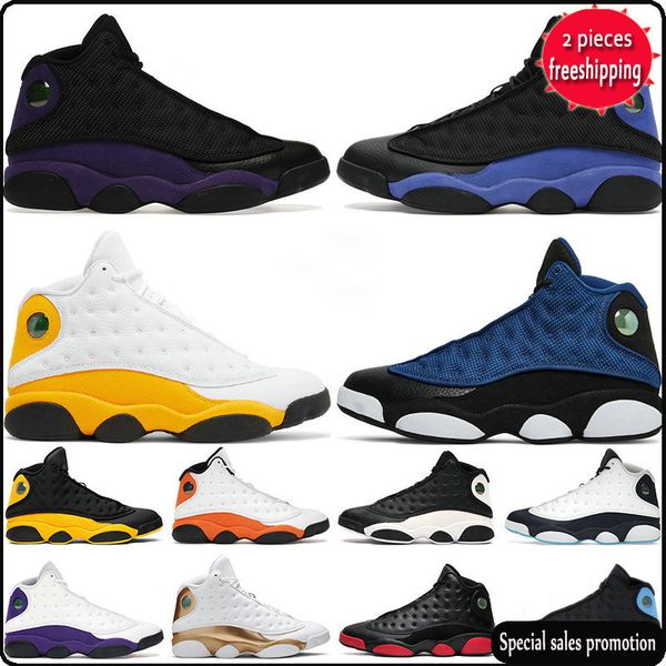 

jumpman 13s del sol mens basketball shoes 13 brave blue hyper royal bred gym red flint chicago obsidian black cat court purple reverse