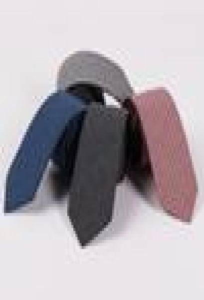 

rbocott cotton ties 65cm skinny fashion blue necktie mens casual slim neck, Black;blue