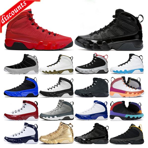 

mens basketball shoes jumpman 9 9s gym chile red university gold racer blue reflective motorboat black white do it change the world unc men