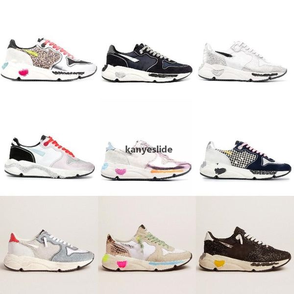 

2022 designer shoes sandal new releases italy deluxe women sneakers running sole shoes classic white do -old sequin dirty designer super bi, Black
