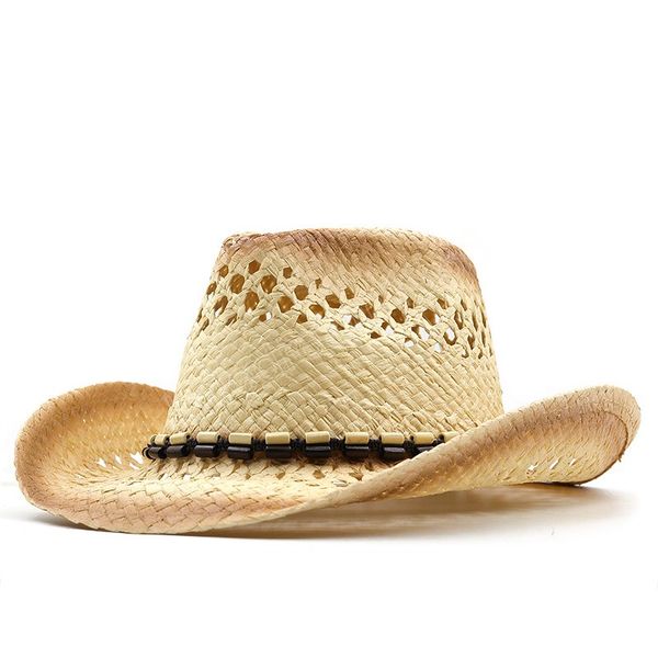 

summer straw men women beige western cowboy hat wide brim hat outdoor sombrero hombre cowgirl hats, Blue;gray