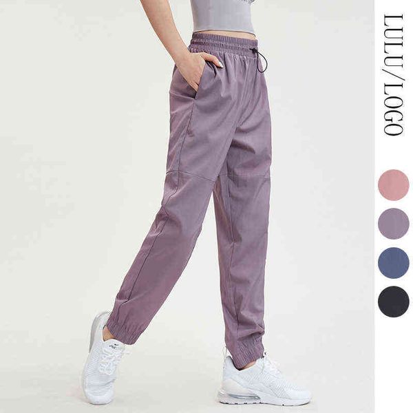 

autumn summer women's yoga pants fitness sports running leisure training quick drying drawstring elastic