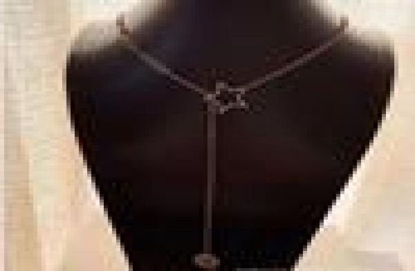 

new vintage sweater chain necklace letter star circle three leaf flower full diamond chain female trend, Golden;silver