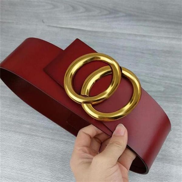 

width 7 cm 2021 belts for evening dresses fashion belt women big buckle womens genuine leather whole ceinture de luxe size242r, Black;brown