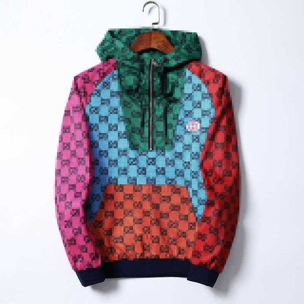 

mens designer jacket striped g print pocket wind casual baseball jackets zipper hoodies coats, Black;brown