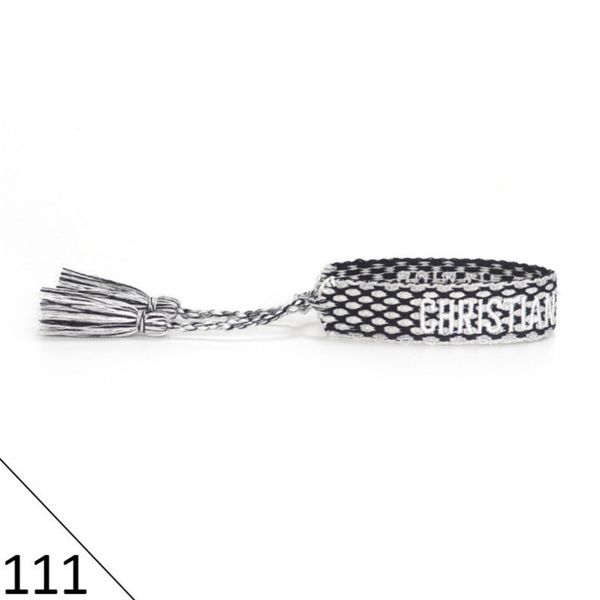 

designers brand adjustable bracelet luxury woven friendship bangle for women men vintage braided bangles embroidery tassel bracelets jewelry, Golden;silver