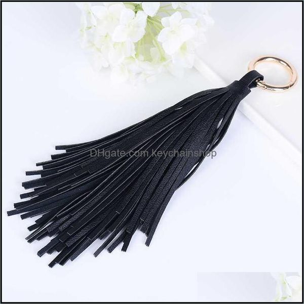 

keychains novel leather tassel keychain car key chain holder bag charm pendant accessories trinket keyfob keyring gift w keychainshop dhvcz, Silver