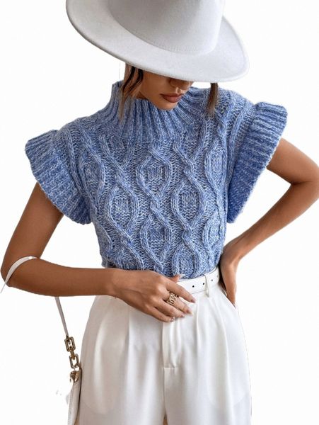 

stand neck cable knit k0so#, White;black