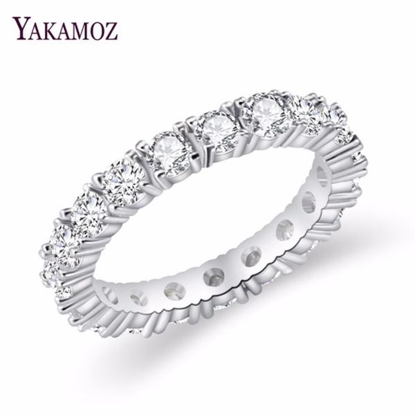 

jewelry white color inlay cubic zirconia unique shaped ring for women wedding engagement size280d, Silver