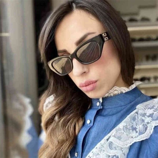 

sunglasses style ins net red same cat's eye women's personality small frame sunglasses men's fashion gv40008 g5o2, White;black