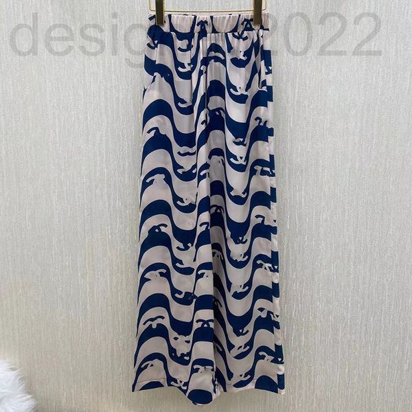 

women's shorts designer xiaoxiang silk pants summer fashion mulberry women's wave pattern contrast color cool comfortable breathab, White;black