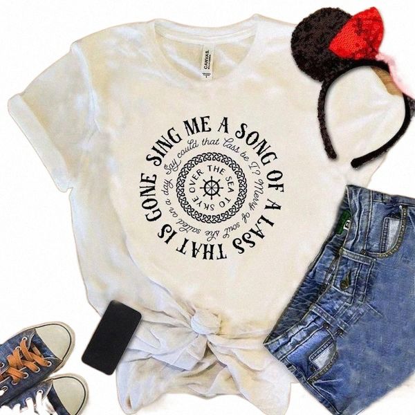 

sing me a song of lass that is gone shirt comfort punk tee breathable women letter t-shirt female hipster women's j1og#, White