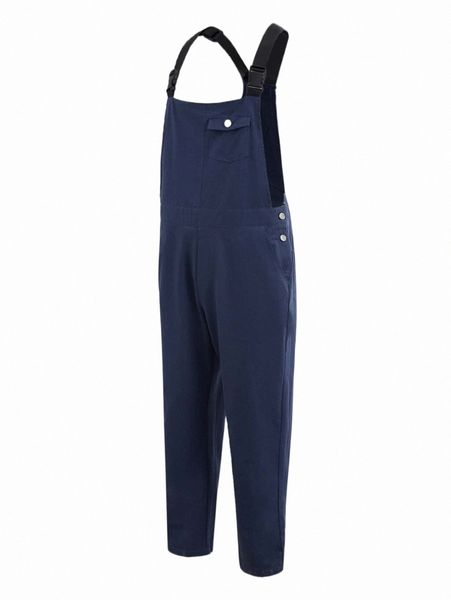 

x afraeli men flap pocket overalls 58tv#, Black