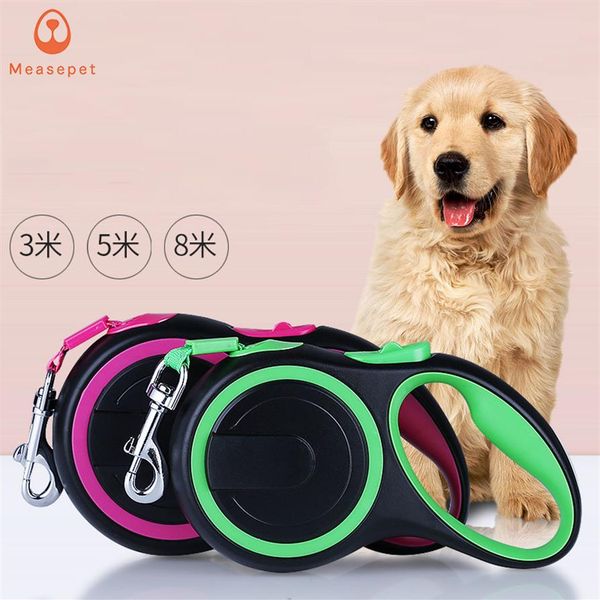 

3m 5m 8m retractable dog leashes lead pets cats puppy leash automatic collars walking for small and medium258g