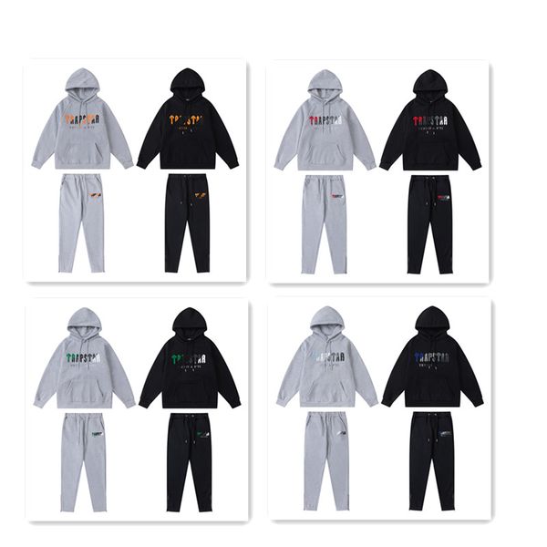 

men's tracksuits variety of embroidered hoodie trousers suits men's spring autumn and winter casual fashion sports suitsmen's, Gray