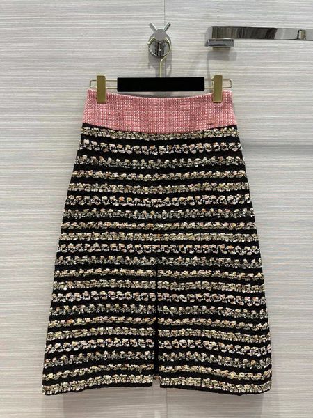 

2022 new autumn winter luxury designer skirts fashion a skirts women's brand same style dress 0820-12, Black