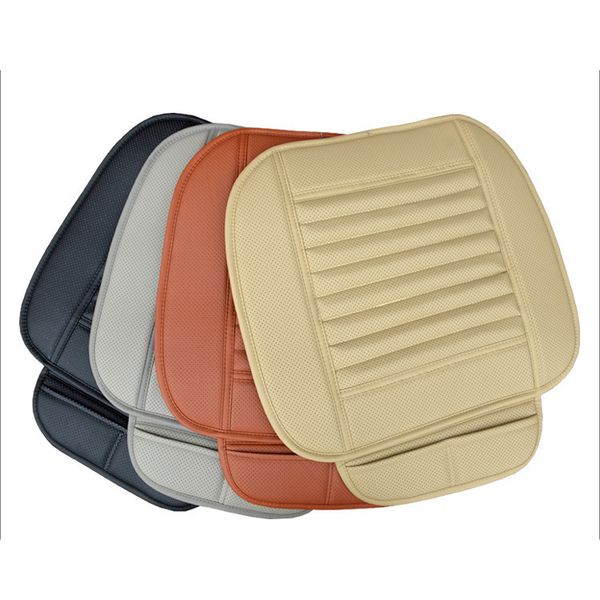

front universal car seat cushions soft pu leather mat for auto protective pad