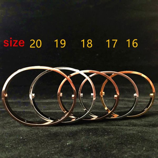 

fashion-men and women love screw bracelets silver rose gold bangle with screwdriver bracelet for lovers jewelry250q, Black