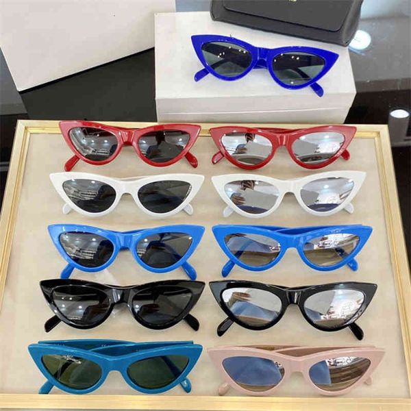

sunglasses cl fashion cat's eye frame sunglasses net red ins same personalized trend cl400 72ux, White;black