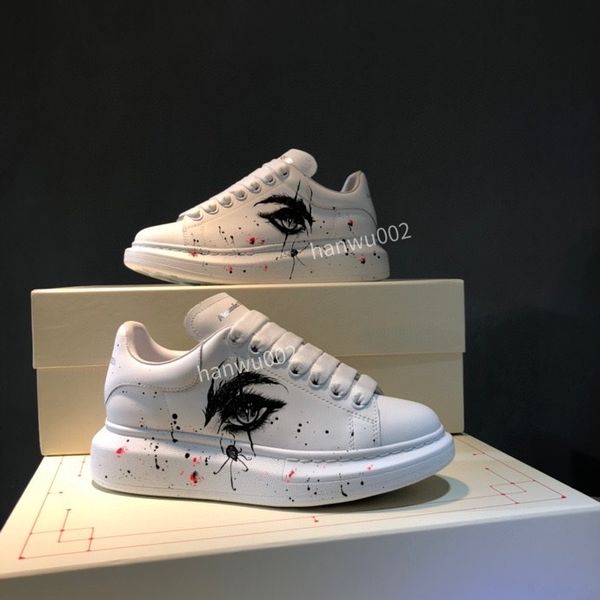 

designer sneaker men women casual shoes genuine leather sneakers party velvet calfskin mixed fiber quality, Black