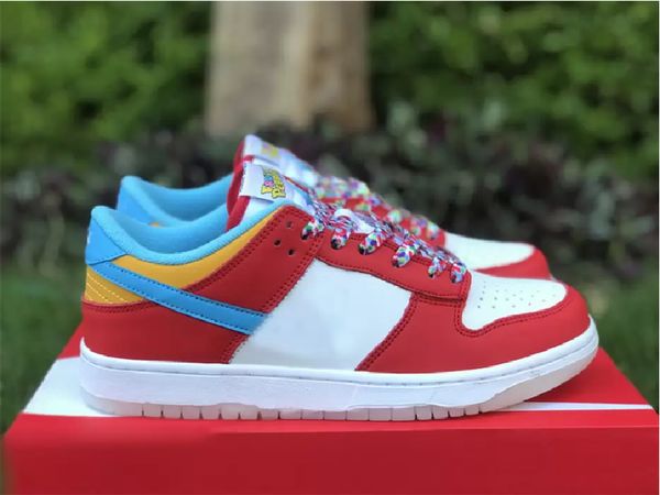 

shoes outdoor authentic dunks low fruity pebbles men running dh8009-600 white red blue yellow sports sneakers outdoor original