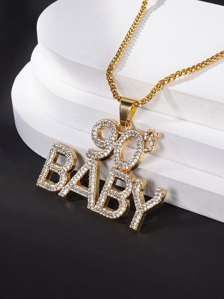 

2022 round ball shape pendant necklace in 18k gold plated with pearl beads for women wedding jewelry gift have box stamp baby 80, Black