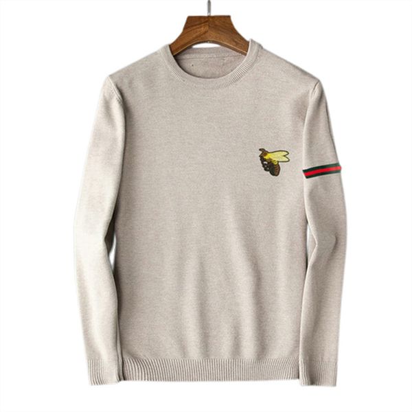 

21ss luxury mens sweater knitting embroidery hoodies jumper pull homme men women long sleeve pullover designer fashion sweatshirt size -xxx, White;black