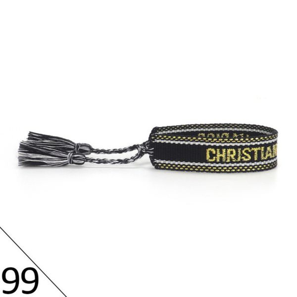 

brand designers adjustable bracelet luxury woven friendship bangle for women men vintage braided bangles embroidery tassel bracelets jewelry, Golden;silver