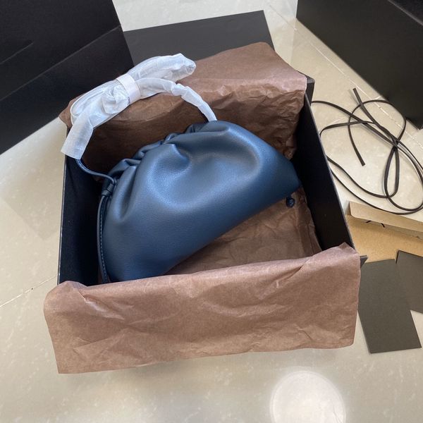 

leather designer bag pouch botegas luxurys genuine womens batega bags one shoulder women dumpling crossbody cloud handbag female soft clutch