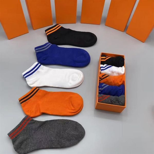

100%cotton casual sock summer mens socks 4 styles womens hose 5pcs 1 box random colors are comfortable to wear1928, Black