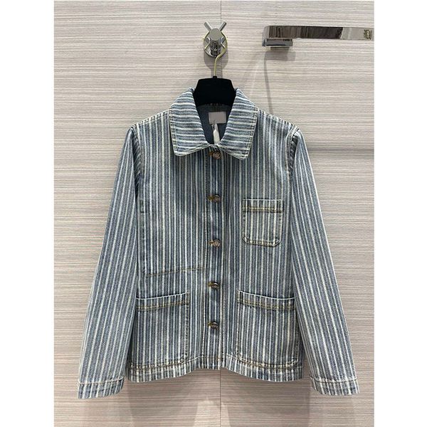 

women jacket 2022 autumn winter oversize pocket letter denim jackets washed blue jeans coat turn-down collar outwear bomber jacket, Black;brown