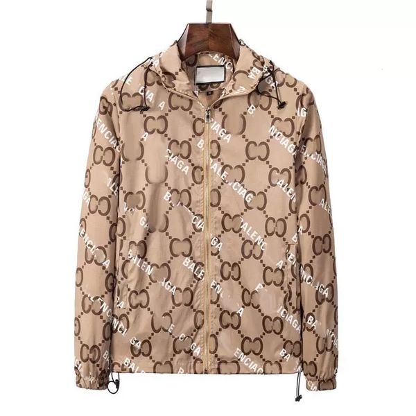 

fashion mens jacket designer for men woman coat spring autumn outwear windbreaker hoodie zipper 2023 man casual hooded jackets outside sport, Black;brown