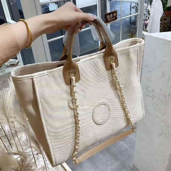 

luxury women's fashion handbags pearl evening bags brand ch canvas beach bag designers female large capacity shopping totes handbag big