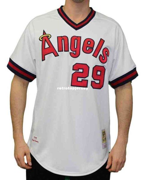 

rod carew california #29 mitchell & ness white retro 1982 home jersey, Black