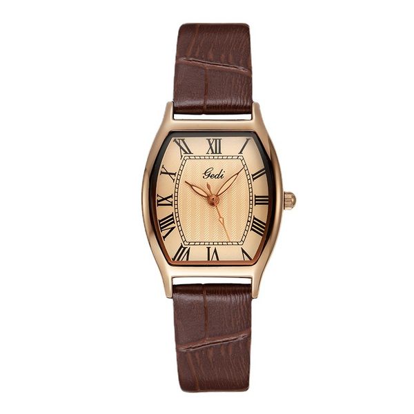 

watches wristwatches quartz retro style wine barrel belt simple, Silver