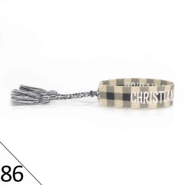 

designer woven friendship bracelet luxury brand for women leopard printed rope bracelets embroidery braided with tassel bangle men jewelry c, Golden;silver