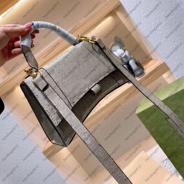 

2022 hourglass handbag bags crocodile embossed designer women hour glass bag in black pink purse mini wallet small crocodile pattern crossbo