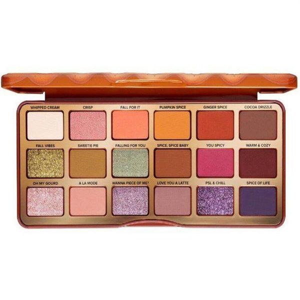 

new 18 colors pumpkin eyeshadow palette makeup eye shadow christmas classic colors spice eye shadow matte shimmer palette high qua279n