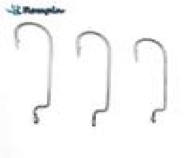 

rompin 20pcs narrow gap worm sea fishing hook high carbon steel worm hook c