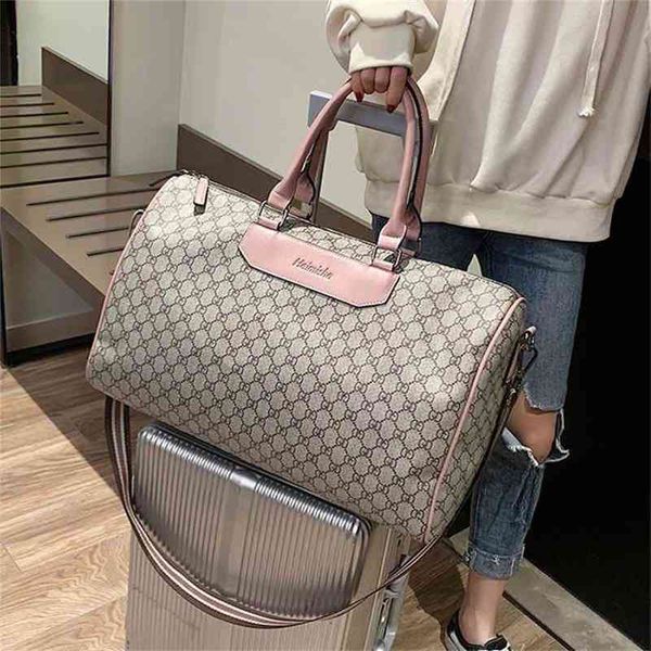 

70% off factory online clearance super low fashion old flower one shoulder short distance large capacity sports business travel luggage bag