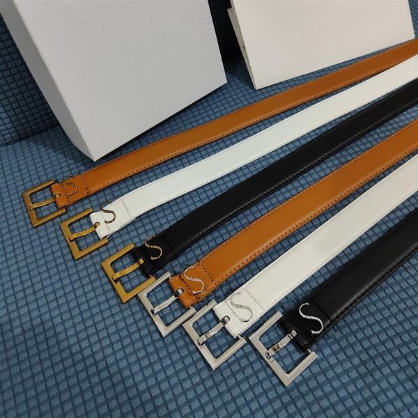 

fashion designer belt mens womens leather luxury waistband letter buckle casual girdle designers silver gold belts fo2950, Black;brown