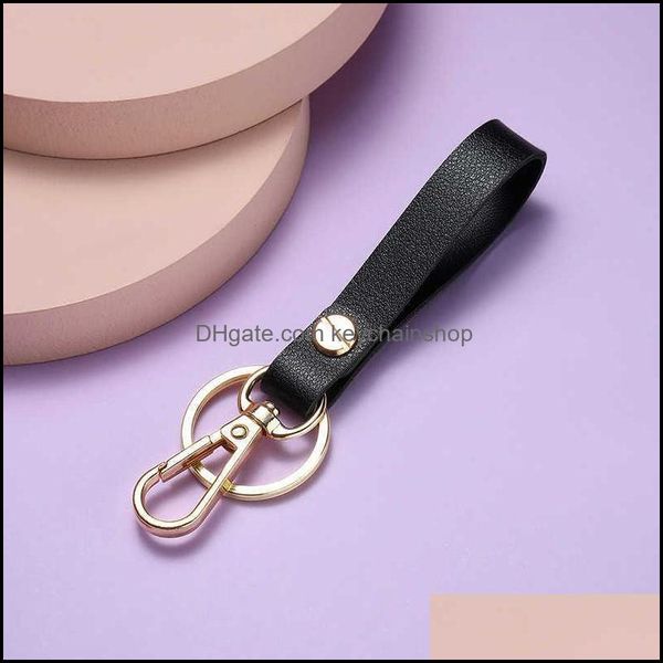 

keychains new colorf leather keychain pocket waist hanging buckle key ring women purse bag accessories jewelry decor gif keychainshop dh6hz, Silver