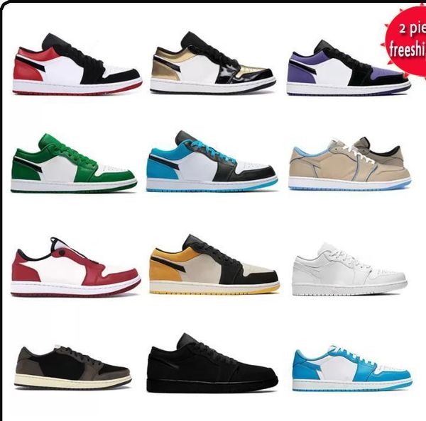 

jumpman low 1 1s basketball shoes og black toe court purple sp men women sneakers eur 36-45