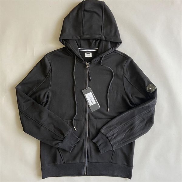 

autumn and winter zipper hoodie men's outdoor tech fleeces sportswear cardigan coat menssweatshirt2022 fashion classic sweater, Black