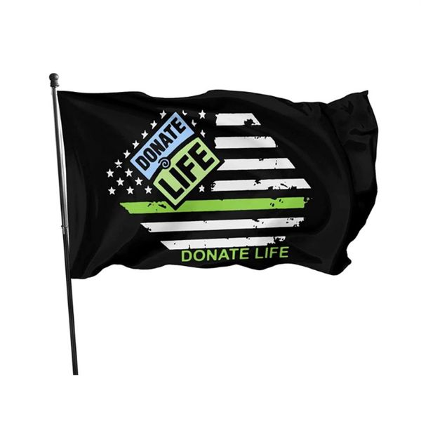 

donate life 3x5ft flag 100d polyester banners indoor outdoor vivid color with two brass grommets281t